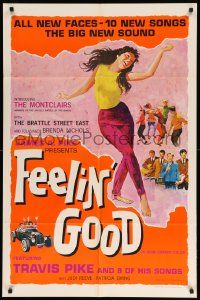 8y277 FEELIN' GOOD 1sh '66 Patricia Ewing, Judi Reeve, Leslie Burnham, musical comedy!