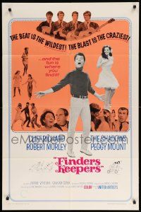 8y280 FINDERS KEEPERS 1sh '67 English rock & roll, the beat is the wildest & craziest!
