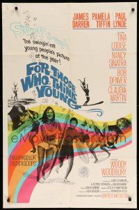 8y299 FOR THOSE WHO THINK YOUNG 1sh '64 James Darren, Paul Lynde, Tina Louise, Bob Denver