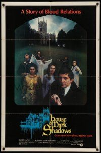 8y395 HOUSE OF DARK SHADOWS style A 1sh '70 great image of Jonathan Frid as Barnabas Collins + cast