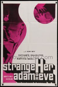 8y804 STRANGEHER ADAM OR EVE 1sh '72 1st version of Let Me Die a Woman, different title & image!