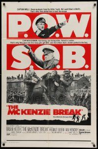 8y514 McKENZIE BREAK 1sh '71 Brian Keith in the ultimate World War II escape film!