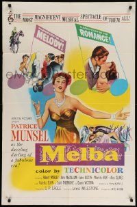 8y517 MELBA 1sh '53 Patrice Munsel, in most magnificent musical spectacle of them all!