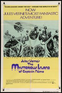 8y540 MYSTERIOUS ISLAND OF CAPTAIN NEMO 1sh '74 La Isla Misteriosa y el Capitan Nemo, Jules Verne!
