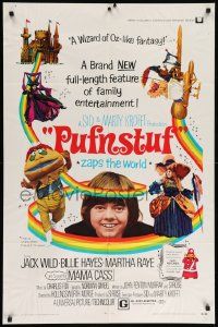 8y648 PUFNSTUF 1sh '70 Sid & Marty Krofft musical, wacky images of characters!