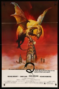 8y650 Q 1sh '82 great Boris Vallejo fantasy artwork of the winged serpent Quetzalcoatl!