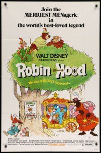 8y681 ROBIN HOOD 1sh '73 Walt Disney's cartoon version, the way it REALLY happened!