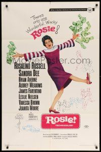 8y690 ROSIE 1sh '67 There's only one wonderful, wacky Rosalind Russell!