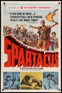 8y776 SPARTACUS awards 1sh '61 classic Stanley Kubrick & Kirk Douglas epic!