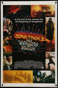 8y793 STAR TREK II 1sh '82 The Wrath of Khan, Leonard Nimoy, William Shatner, sci-fi sequel!