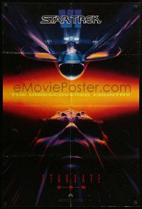 8y794 STAR TREK VI teaser 1sh '91 William Shatner, Leonard Nimoy, Stardate 12-13-91!