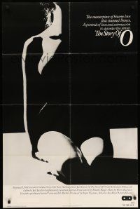 8y801 STORY OF O 1sh '76 Histoire d'O, Udo Kier, x-rated, sexy silhouette image!