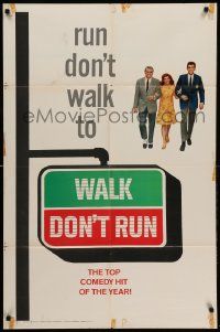 8y923 WALK DON'T RUN style B 1sh '66 Cary Grant, Samantha Eggar, Jim Hutton, Olympics!