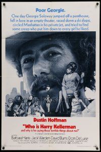 8y958 WHO IS HARRY KELLERMAN style B 1sh '71 Dustin Hoffman in cowboy hat wants to know!