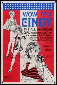 8y982 WOW IT'S CINDY 1sh '71 a one way ticket to Hollywood & she was on her way!