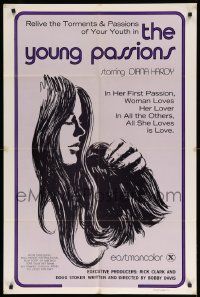 8y993 YOUNG PASSIONS 1sh '75 all she loves is love, the torments & passions of youth!