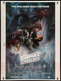 8z344 EMPIRE STRIKES BACK 30x40 '80 classic Gone With The Wind style art by Roger Kastel!