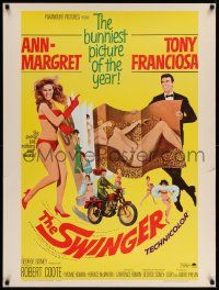 8z384 SWINGER 30x40 '66 super sexy Ann-Margret, Tony Franciosa, the bunniest picture of the year!