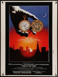 8z386 TIME AFTER TIME 30x40 '79 Malcolm McDowell as H.G. Wells, David Warner as Jack the Ripper!