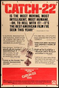 8z204 CATCH 22 style B 40x60 '70 directed by Mike Nichols, based on the novel by Joseph Heller!