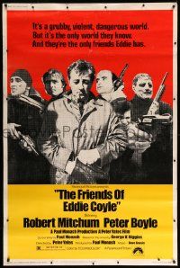 8z212 FRIENDS OF EDDIE COYLE 40x60 '73 Robert Mitchum lives in a grubby, violent, dangerous world!
