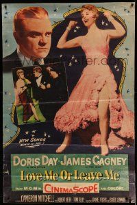 8z215 LOVE ME OR LEAVE ME style Y 37x55 '55 full-length Doris Day as famed Ruth Etting, James Cagney