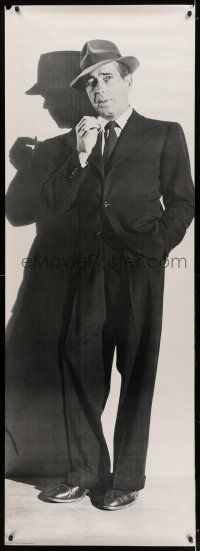 8z246 HUMPHREY BOGART 26x74 commercial poster '76 great full-length smoking portrait in cool suit!