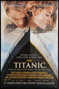 8z235 TITANIC English 40x60 '97 Leonardo DiCaprio, Kate Winslet, directed by James Cameron!