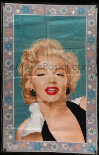 8z139 MARILYN MONROE 35x54 blanket '80s super sexy huge close-up of the star!