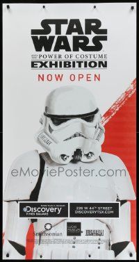 8z279 STAR WARS & THE POWER OF COSTUME 26x50 phone booth poster '15 NYC, art of Stormtrooper!