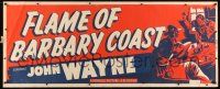 8z171 FLAME OF BARBARY COAST paper banner R50 John Wayne & sexy Ann Dvorak, Joseph Schildkraut!