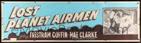 8z178 LOST PLANET AIRMEN paper banner '51 Tristram Coffin as King of the Rocket Men!