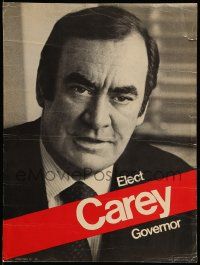 8z106 ELECT CAREY GOVERNOR 18x24 political campaign '74 he won & was re-elected 4 years later!
