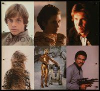 8z262 EMPIRE STRIKES BACK 34x38 special '80 heroes Luke, Leia, Han, Chewbacca, Lando, R2, 3PO!