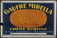 8z309 GAUFRE MIRELLA CREME SURFINE 32x47 French advertising poster '30s Roubaix wafer art!