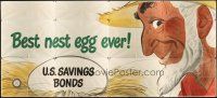 8z045 U.S. SAVINGS BONDS billboard '48 farmer Uncle Sam says they are best nest egg ever!