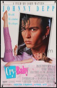 8z311 CRY-BABY half subway '90 directed by John Waters, Johnny Depp is a doll, Amy Locane!