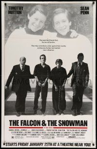 8z312 FALCON & THE SNOWMAN half subway '85 Sean Penn, Timothy Hutton, John Schlesigner directed!