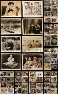 9a110 LOT OF 76 8X10 STILLS '40s-50s great scenes & portraits from a variety of different movies!
