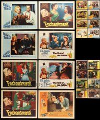 9a213 LOT OF 32 LOBBY CARDS '40s-60s incomplete sets from a variety of different movies!
