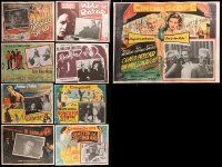 9a274 LOT OF 9 MEXICAN LOBBY CARDS '90s great scenes from a variety of different movies!