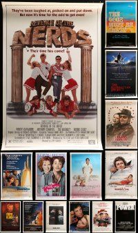 9a565 LOT OF 16 UNFOLDED SINGLE-SIDED 27X41 ONE-SHEETS '80s a variety of movie images!