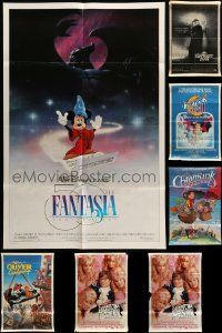 9a195 LOT OF 9 FOLDED ONE-SHEETS '80s-90s great images from a variety of different movies!