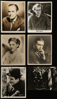 9a154 LOT OF 6 8X10 STILLS '20s-80s great portraits including Charlie Chaplin & Marx Bros.!