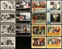 9a215 LOT OF 15 LOBBY CARDS '50s-70s incomplete sets from a variety of different movies!