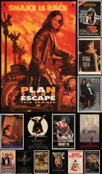 9a193 LOT OF 15 FOLDED ONE-SHEETS '80s-90s great images from a variety of different movies!