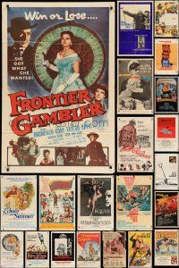 9a183 LOT OF 37 FOLDED ONE-SHEETS '50s-80s great images from a variety of different movies!