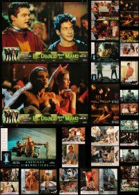 9a101 LOT OF 42 MOSTLY UNFOLDED SPANISH 18X26 POSTERS '90s scenes from a variety of movies!