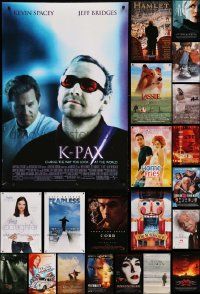 9a489 LOT OF 32 UNFOLDED DOUBLE-SIDED 27X40 ONE-SHEETS '90s-00s a variety of cool movie images!