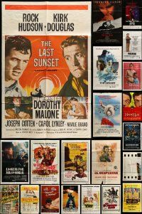 9a169 LOT OF 52 FOLDED ONE-SHEETS '50s-90s great images from a variety of different movies!